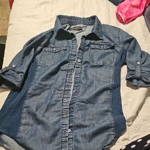 Cavalini Blue Button Down Shirt